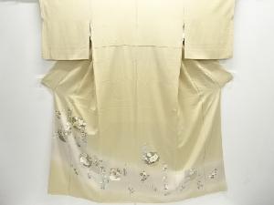 牡丹・梅・菊模様刺繍一つ紋色留袖